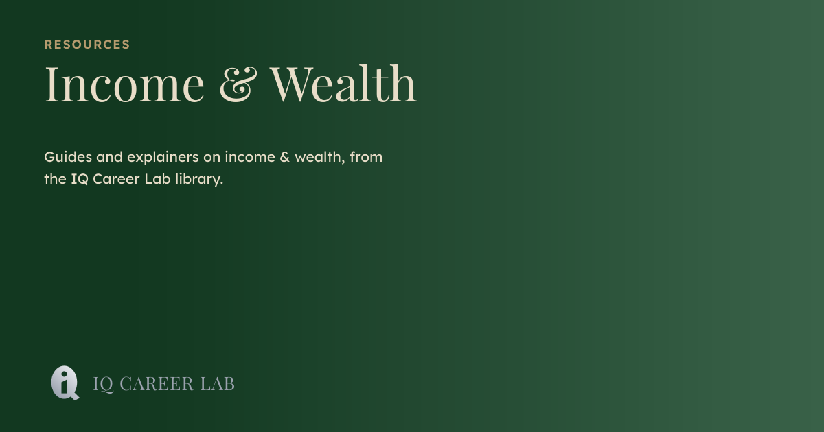 IQ, Income & Wealth Insights | IQ Career Lab